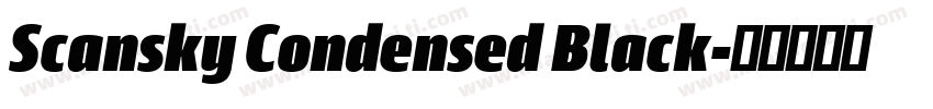 Scansky Condensed Black字体转换
